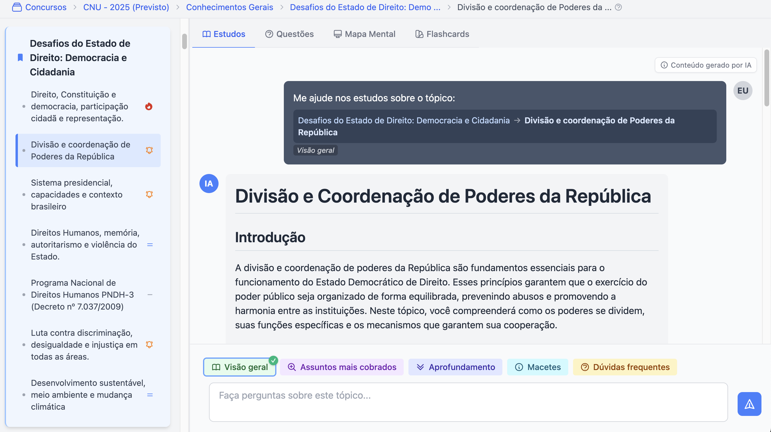 Conteúdo sob medida